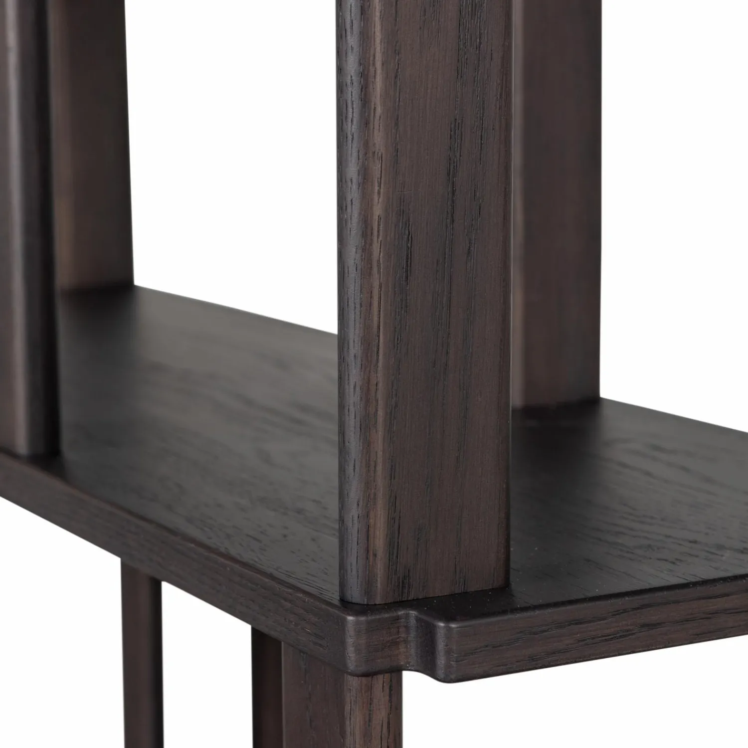 WOOOD Riss boekenkast eikenhout mystic brown 186x90 cm