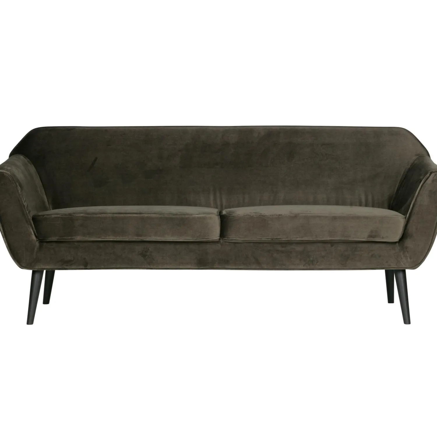Discount WOOOD Rocco bank 187 cm velvet warm Groen