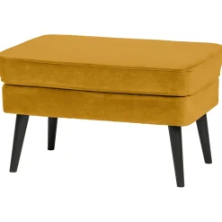 Discount WOOOD Rocco hocker velvet Oker