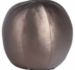 Outlet WOOOD Rodeo bal kussen groot metallic koper bruin