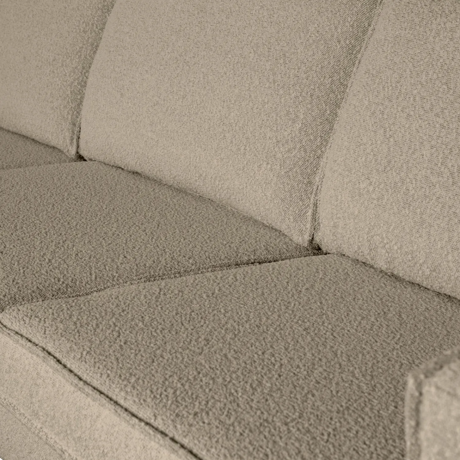WOOOD Rodeo bank 3-zits bouclé Beige
