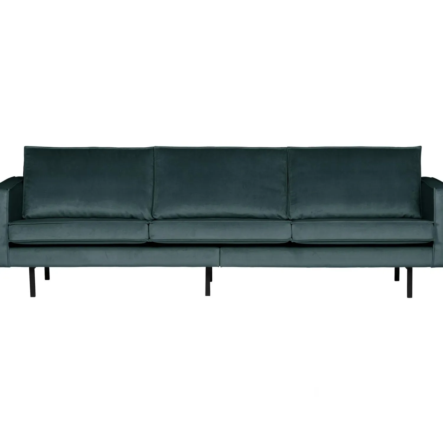 Outlet WOOOD Rodeo bank 3-zits velvet Groenblauw