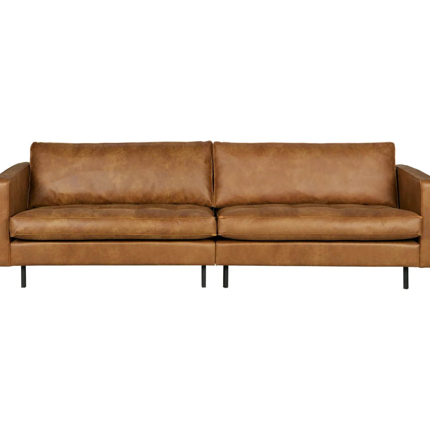 Outlet WOOOD Rodeo classic bank 3-zits ecoleer Cognac
