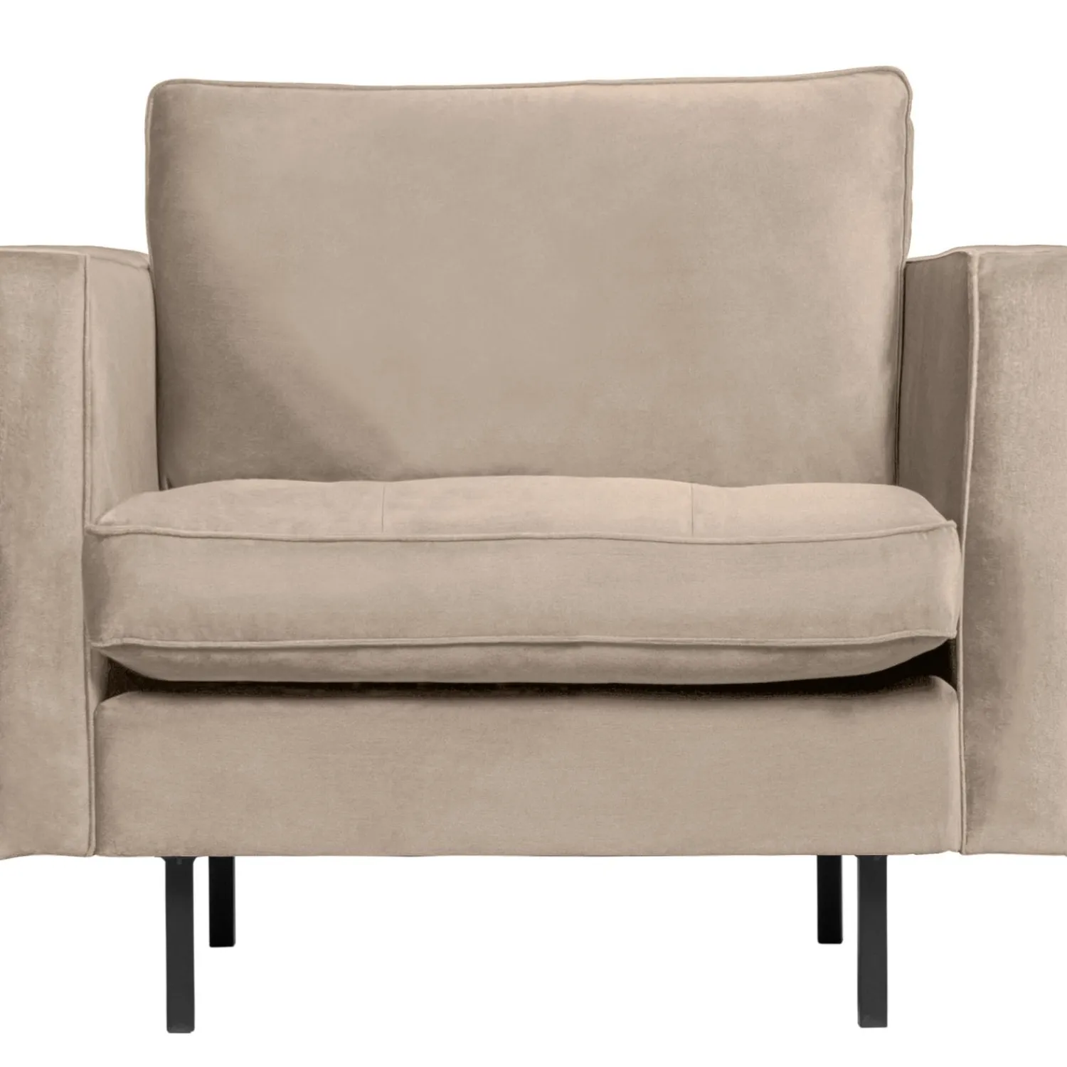 Clearance WOOOD Rodeo classic fauteuil velvet Khaki