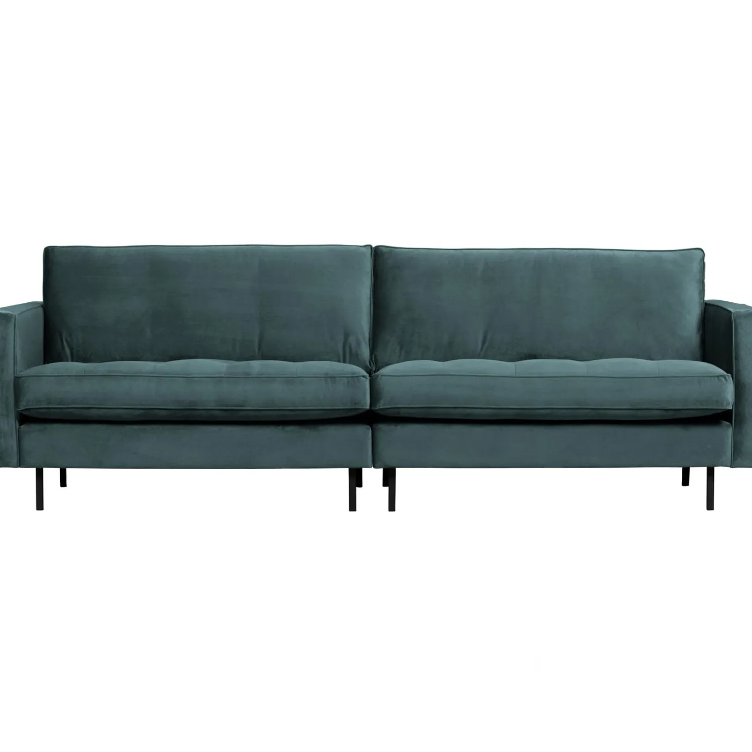 Hot WOOOD Rodeo classic 3-zits bank velvet Groenblauw