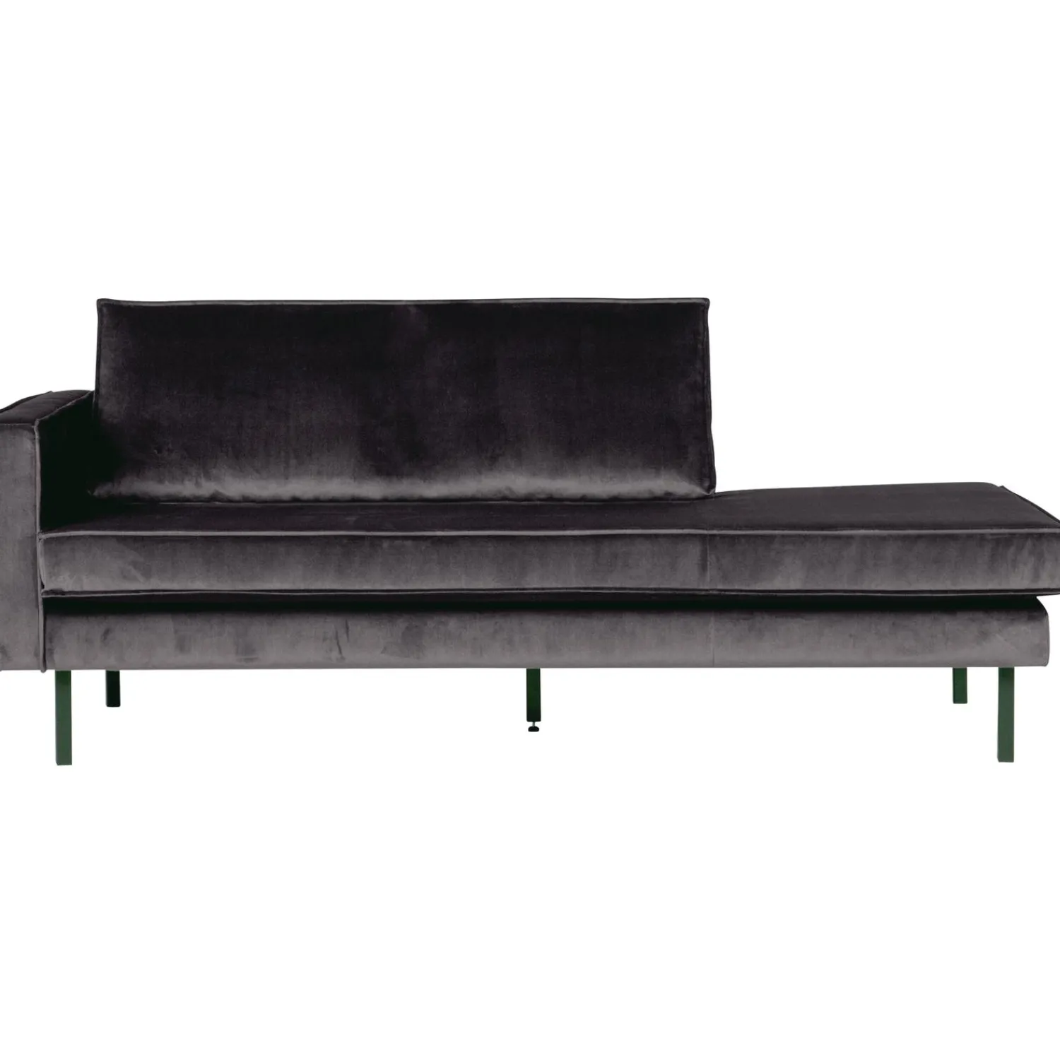 Best WOOOD Rodeo daybed links velvet Antraciet