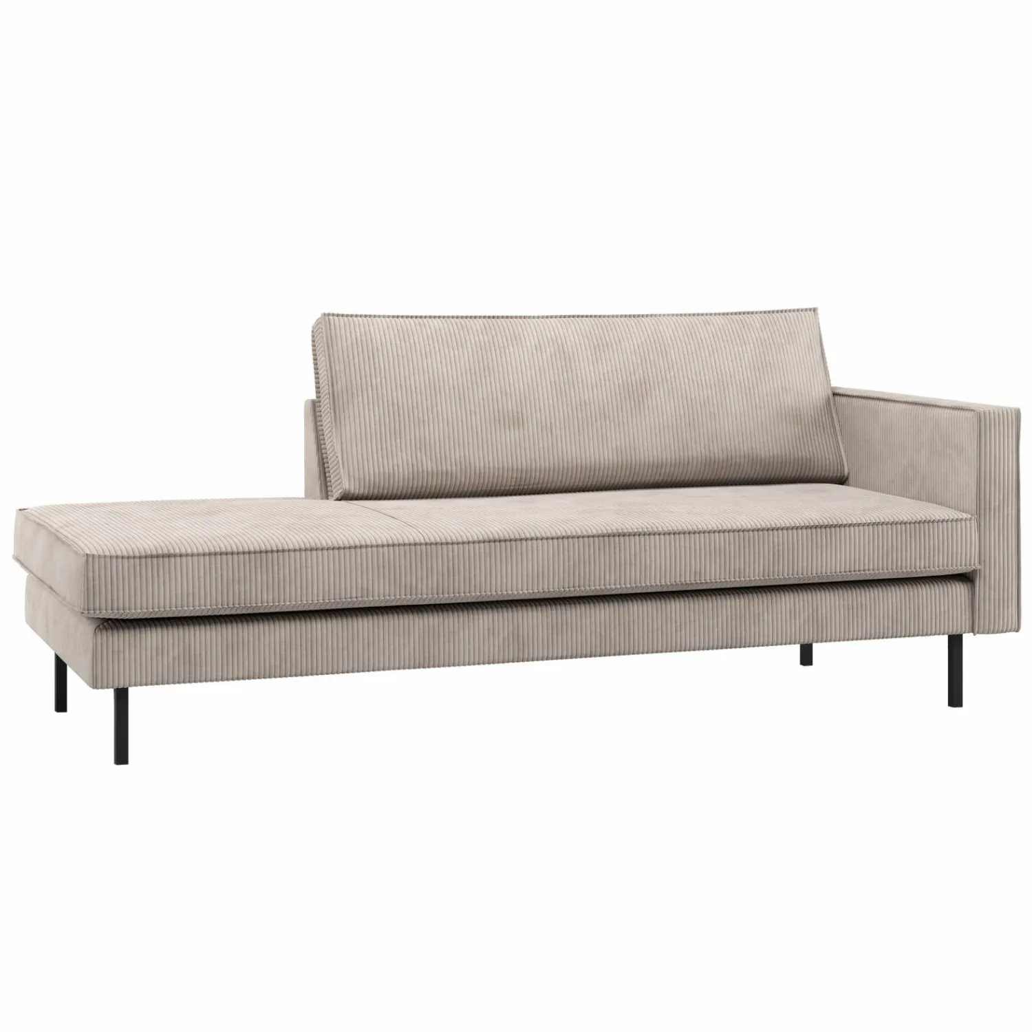 WOOOD Rodeo daybed rechts ribstof ecru