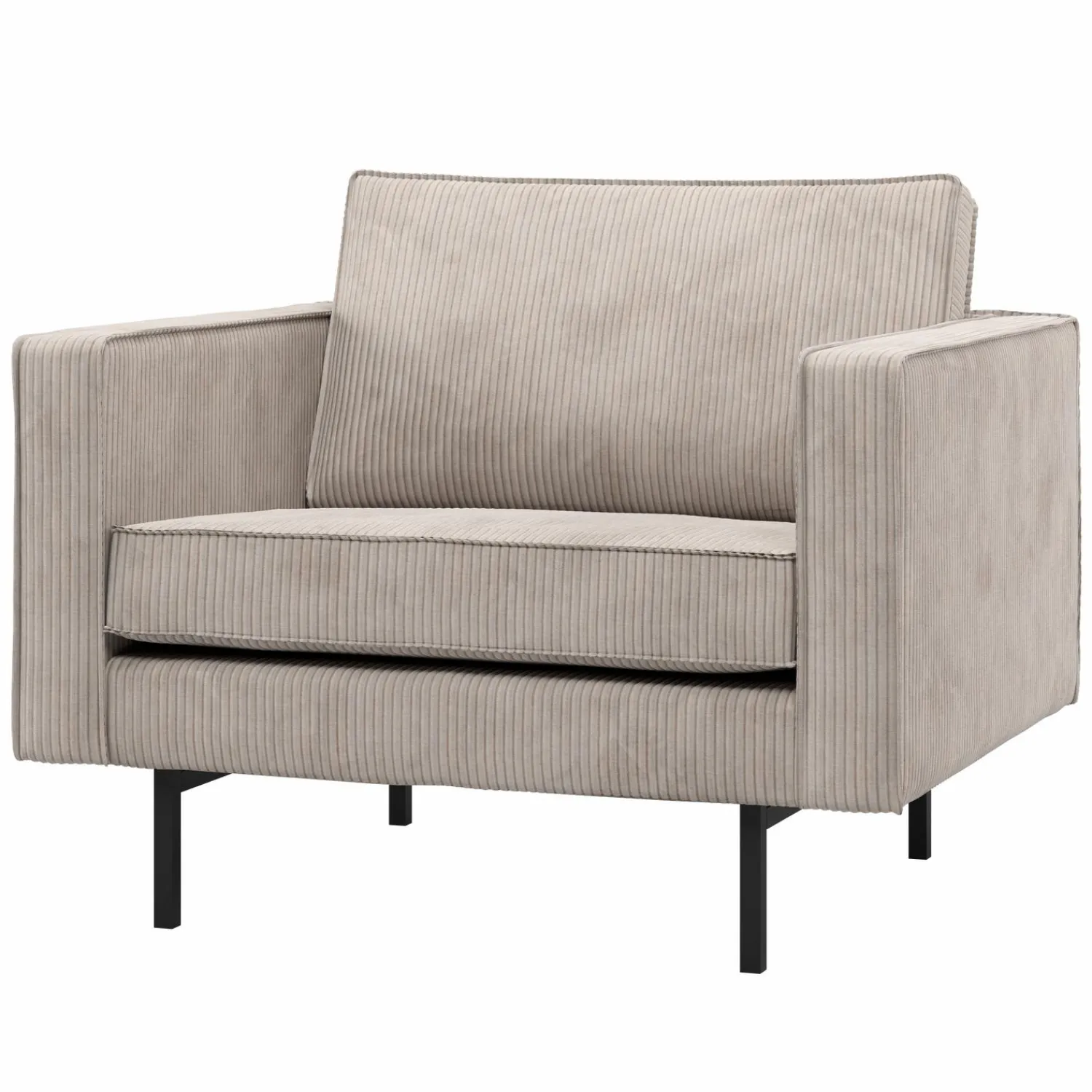 WOOOD Rodeo fauteuil ribstof ecru Beige