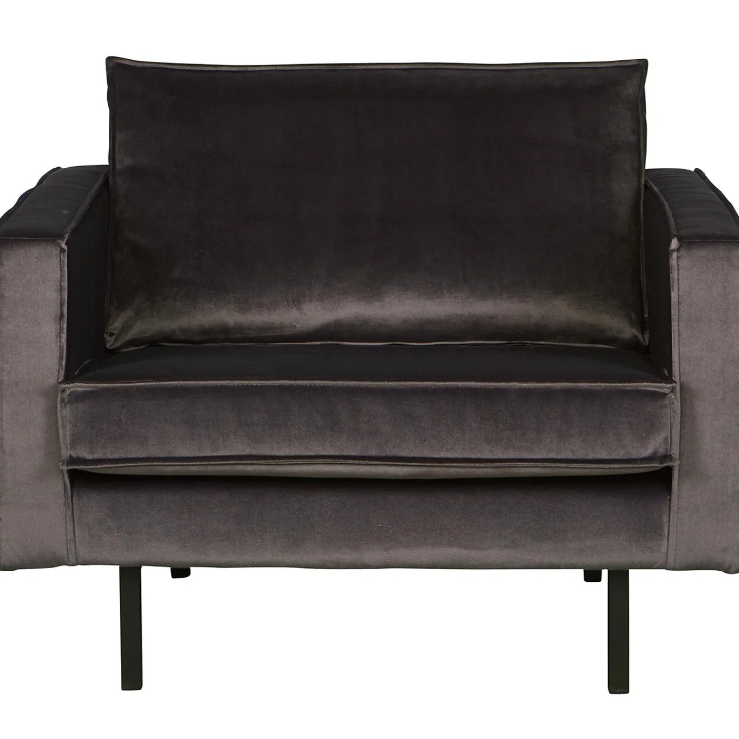 Sale WOOOD Rodeo fauteuil velvet Antraciet