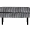 Clearance WOOOD Rodeo hocker op poten streep zwart/grijs