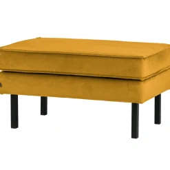 New WOOOD Rodeo hocker op poten velvet Oker
