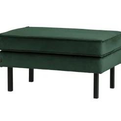 Hot WOOOD Rodeo hocker op poten velvet Bosgroen
