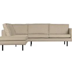 Online WOOOD Rodeo hoekbank links bouclé Beige