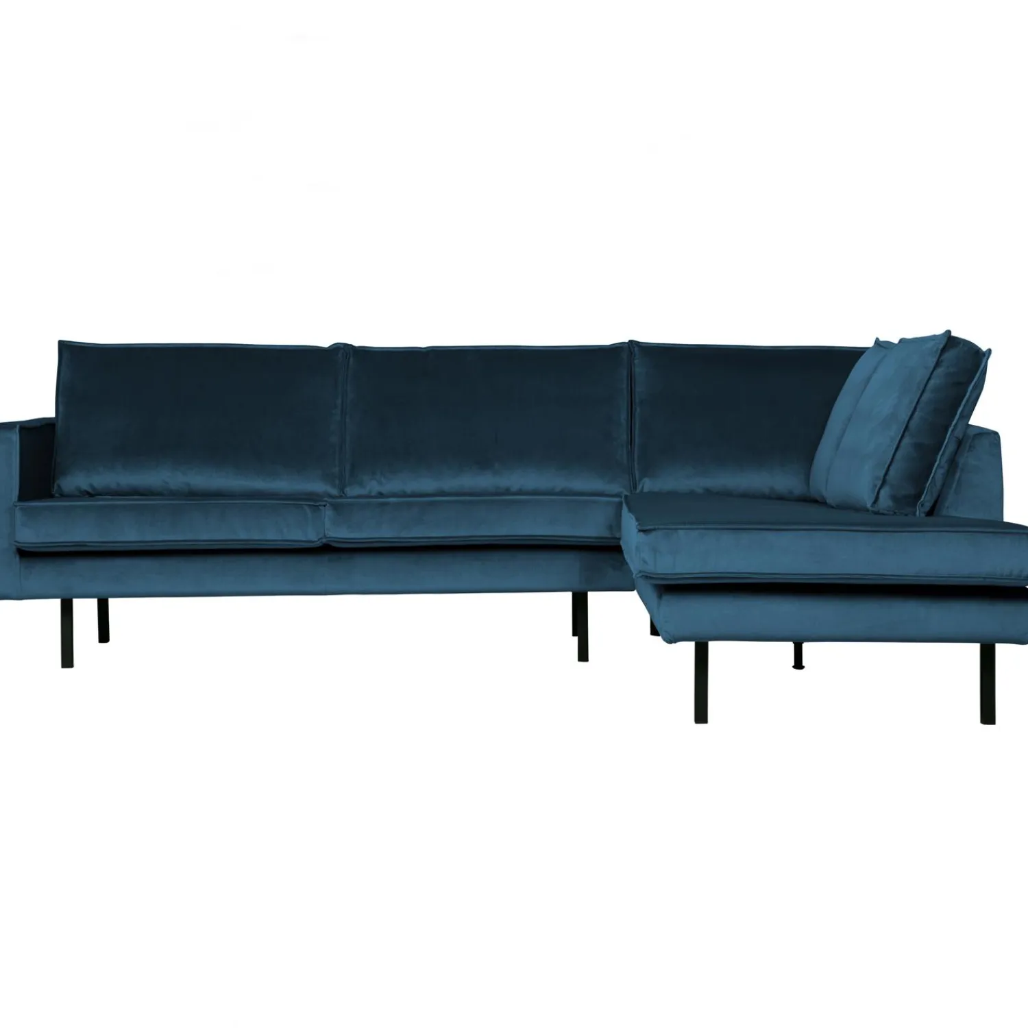 Clearance WOOOD Rodeo hoekbank rechts velvet Blauw