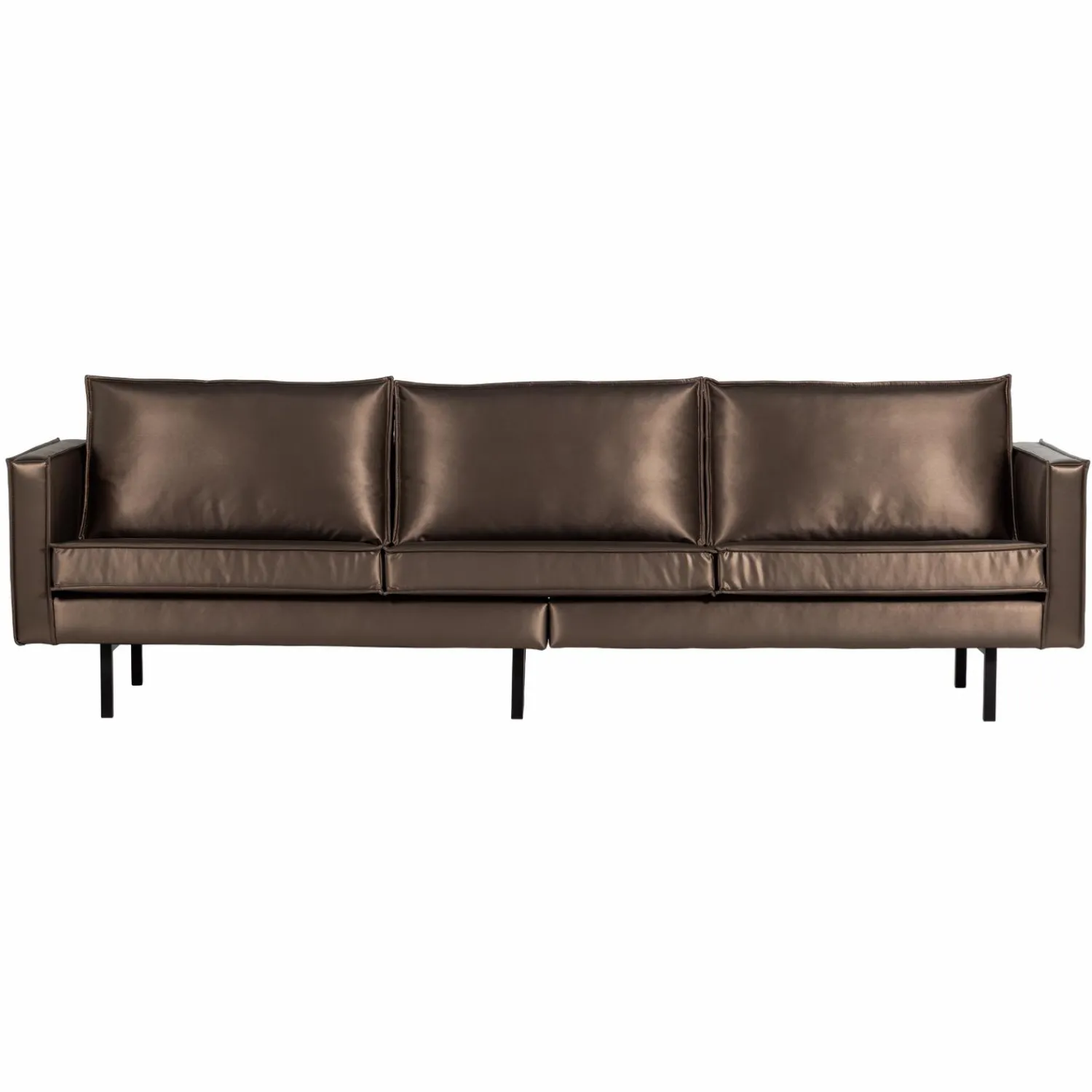 Clearance WOOOD Rodeo 3-zits bank metallic koper bruin