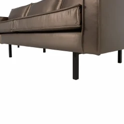 Clearance WOOOD Rodeo 3-zits bank metallic koper bruin