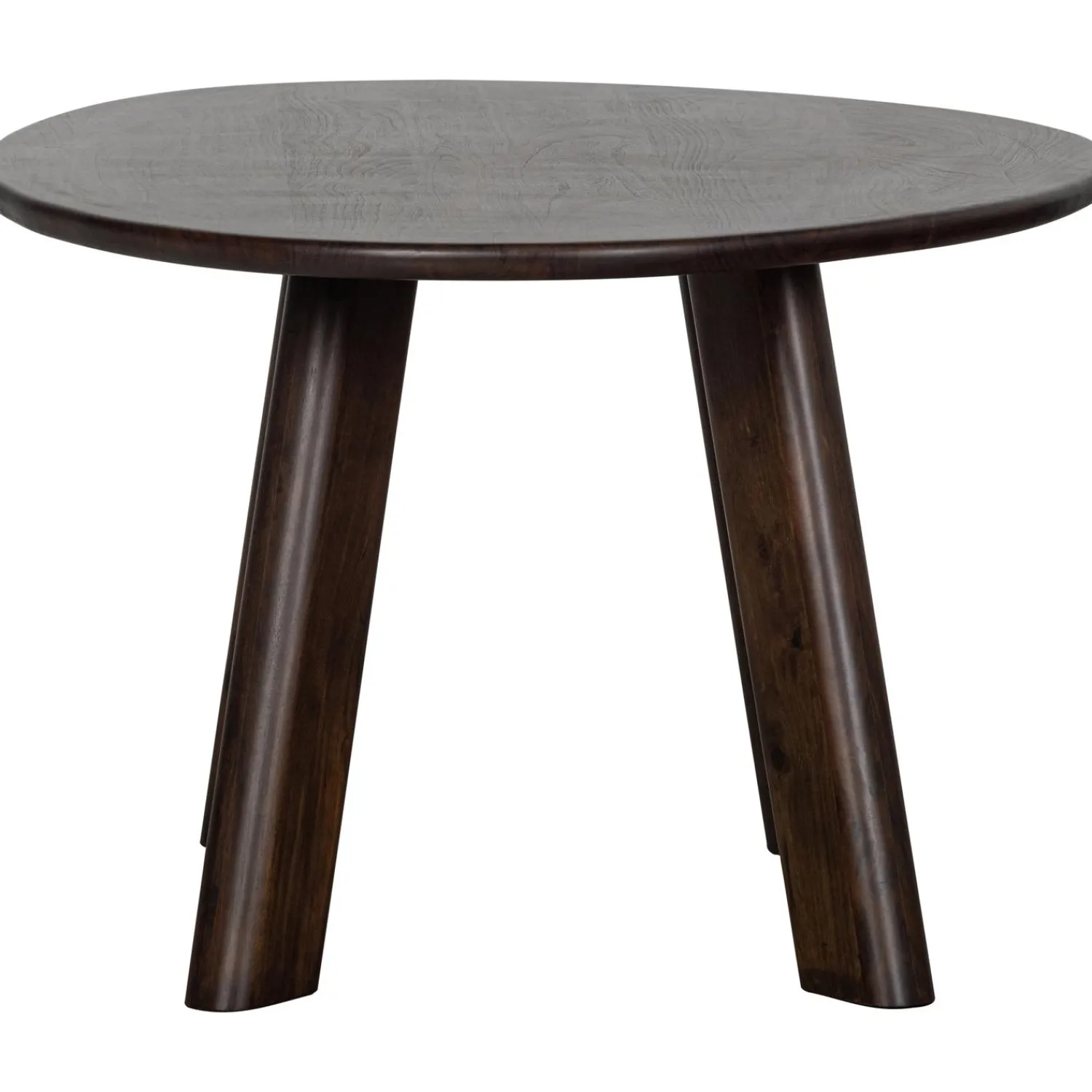 Best WOOOD Roundly eettafel/bureau mango hout walnoot 160x110
