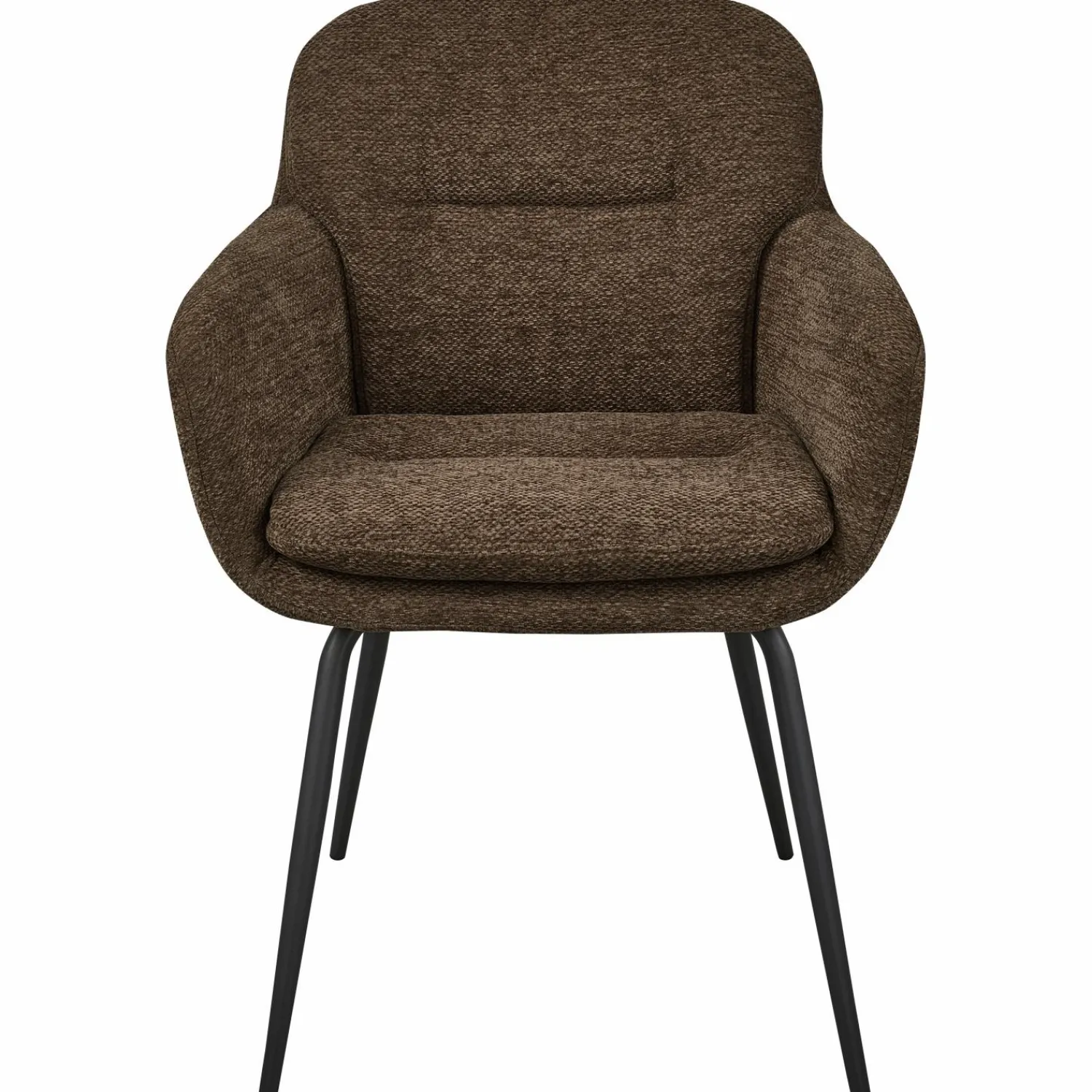 Sale WOOOD Runa eetkamerstoel chenille Warm bruin