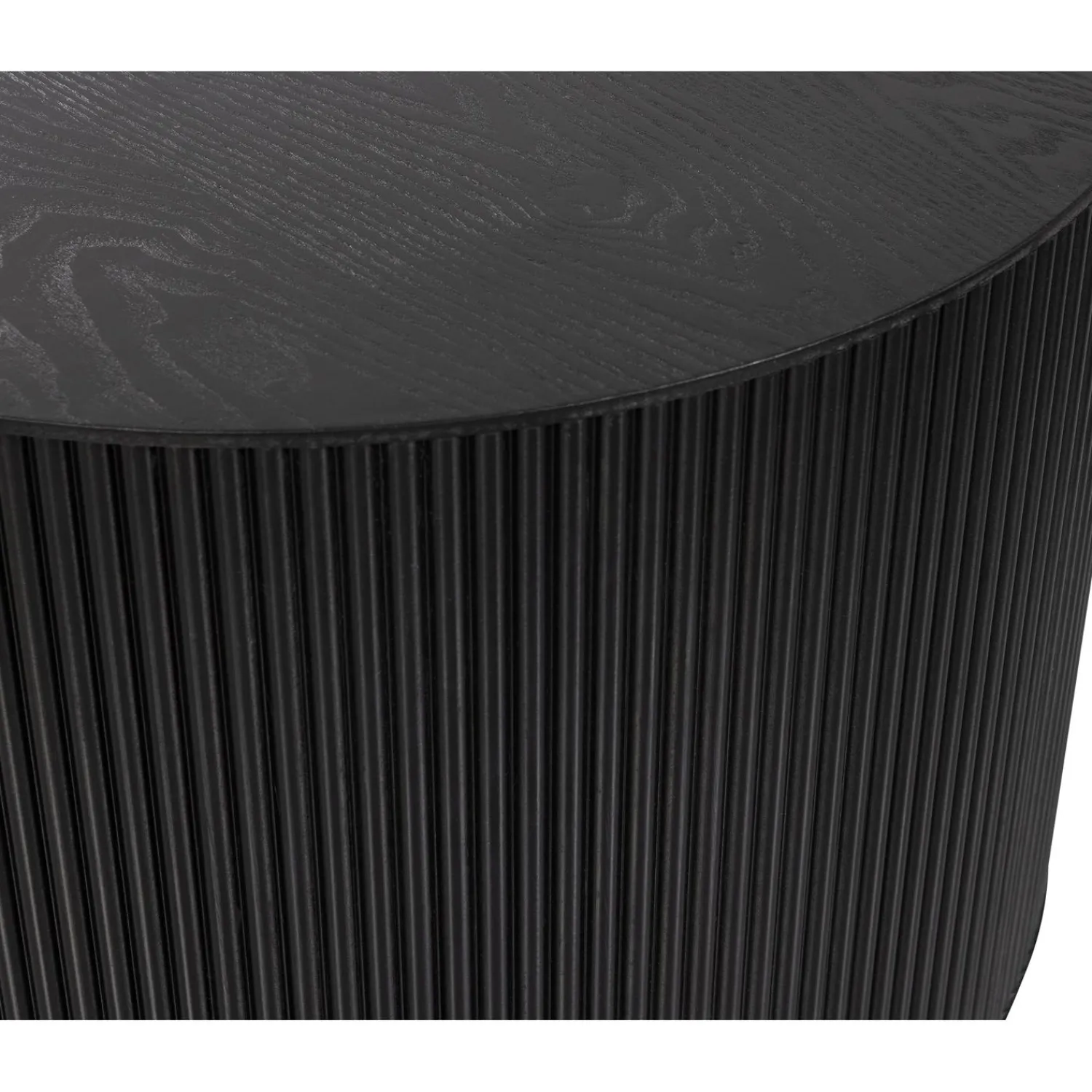 New WOOOD Sanne bijzettafel rond Zwart
