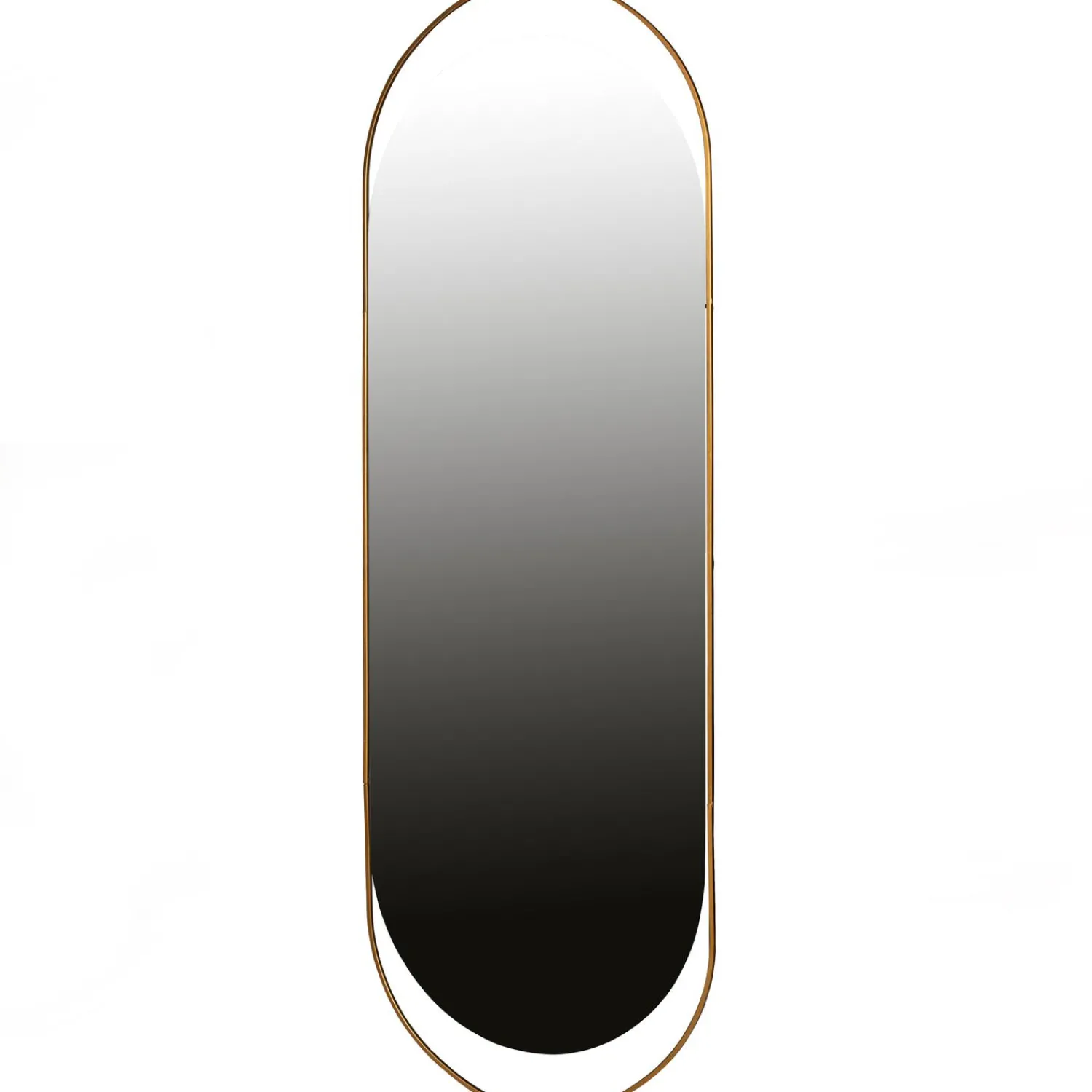Online WOOOD Sanou passpiegel ovaal XL antique brass 168x60