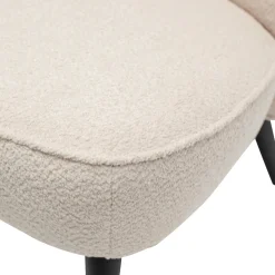 WOOOD Sara bankje bouclé crème