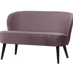 WOOOD Sara bankje velvet Warm lila