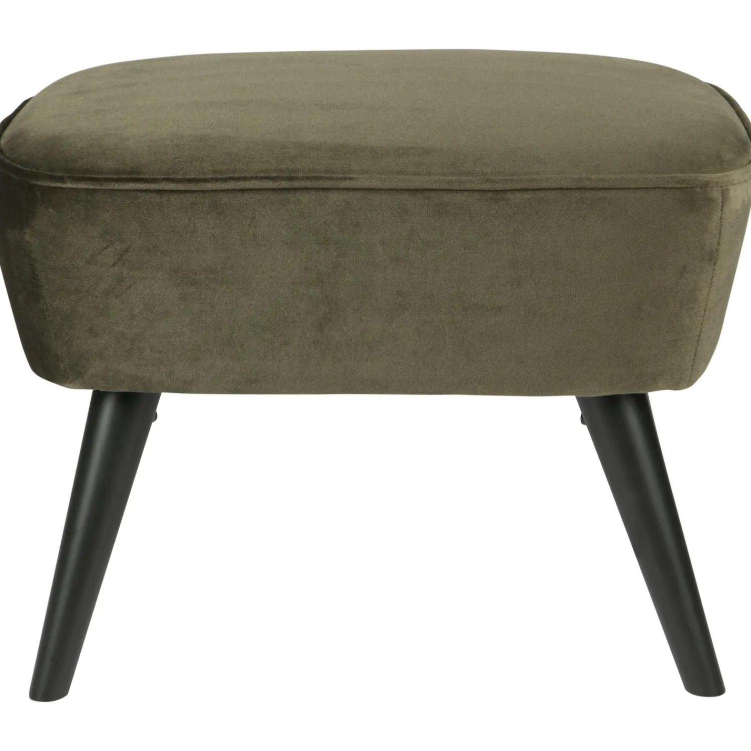 Best WOOOD Sara hocker op poten velvet warm Groen