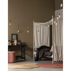 WOOOD Sara poef hoog velvet oud 46xø46 Roze