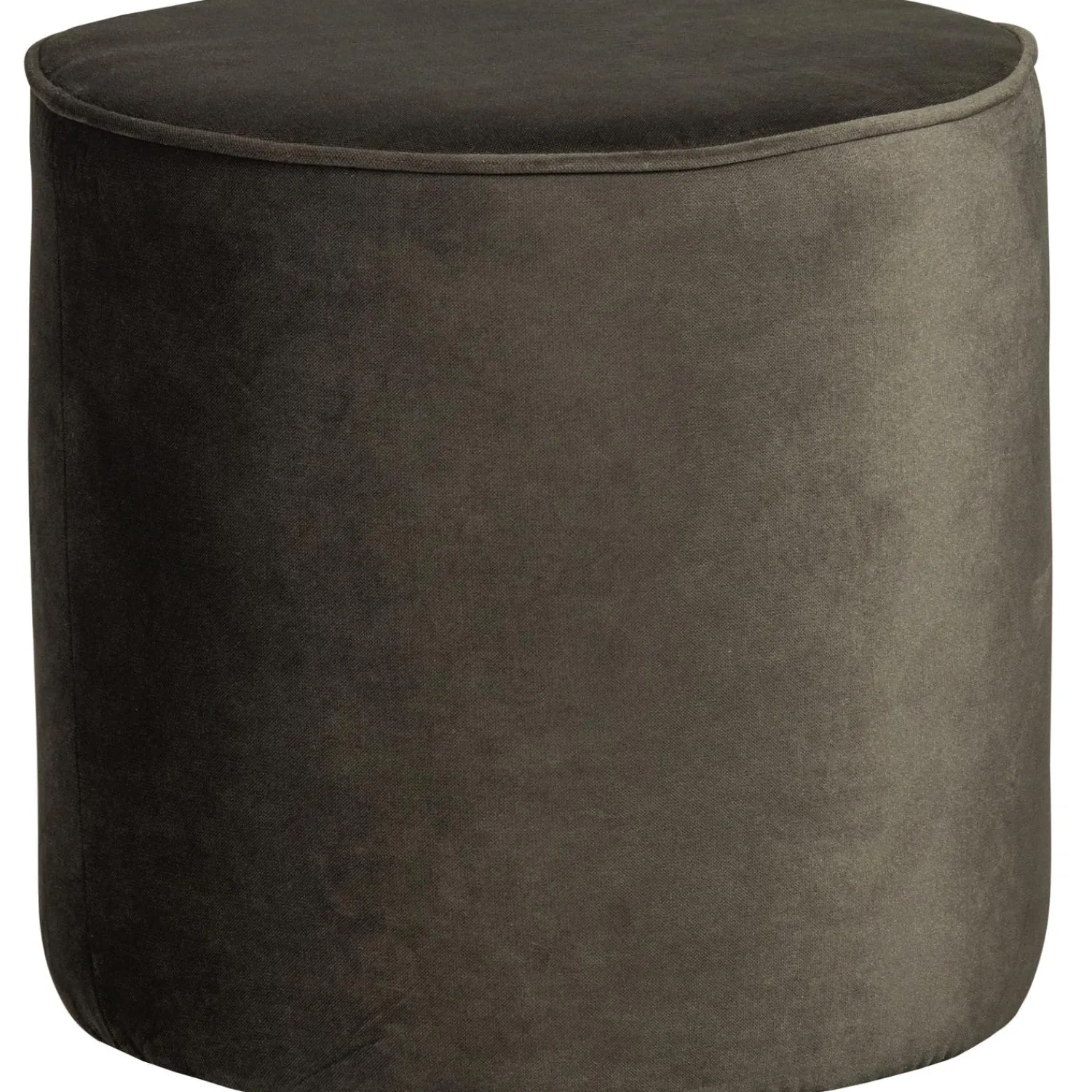 Discount WOOOD Sara poef hoog velvet warm 46xø46 Groen
