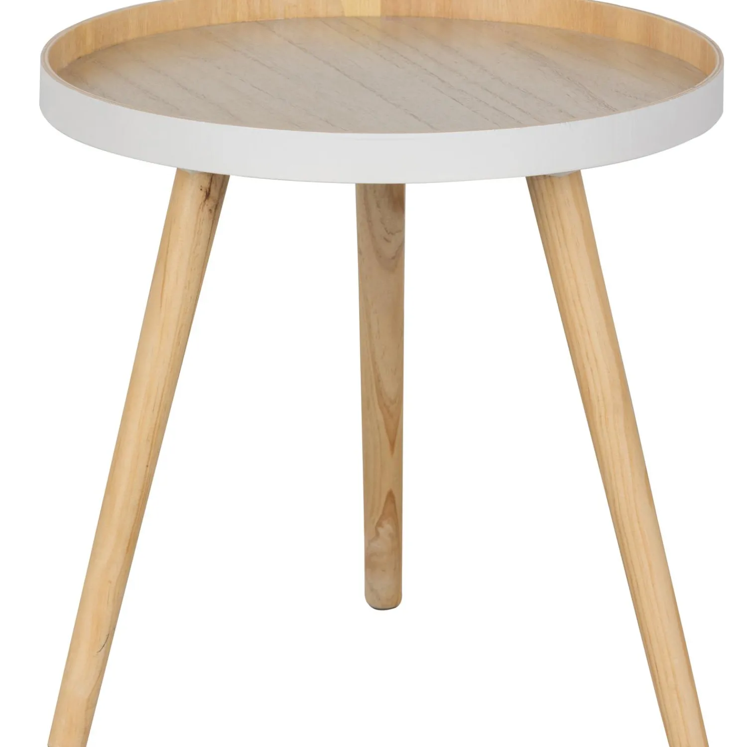 WOOOD Sasha bijzettafel hout ø41 cm