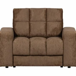 Clearance WOOOD Second Date fauteuil structure velvet Brass