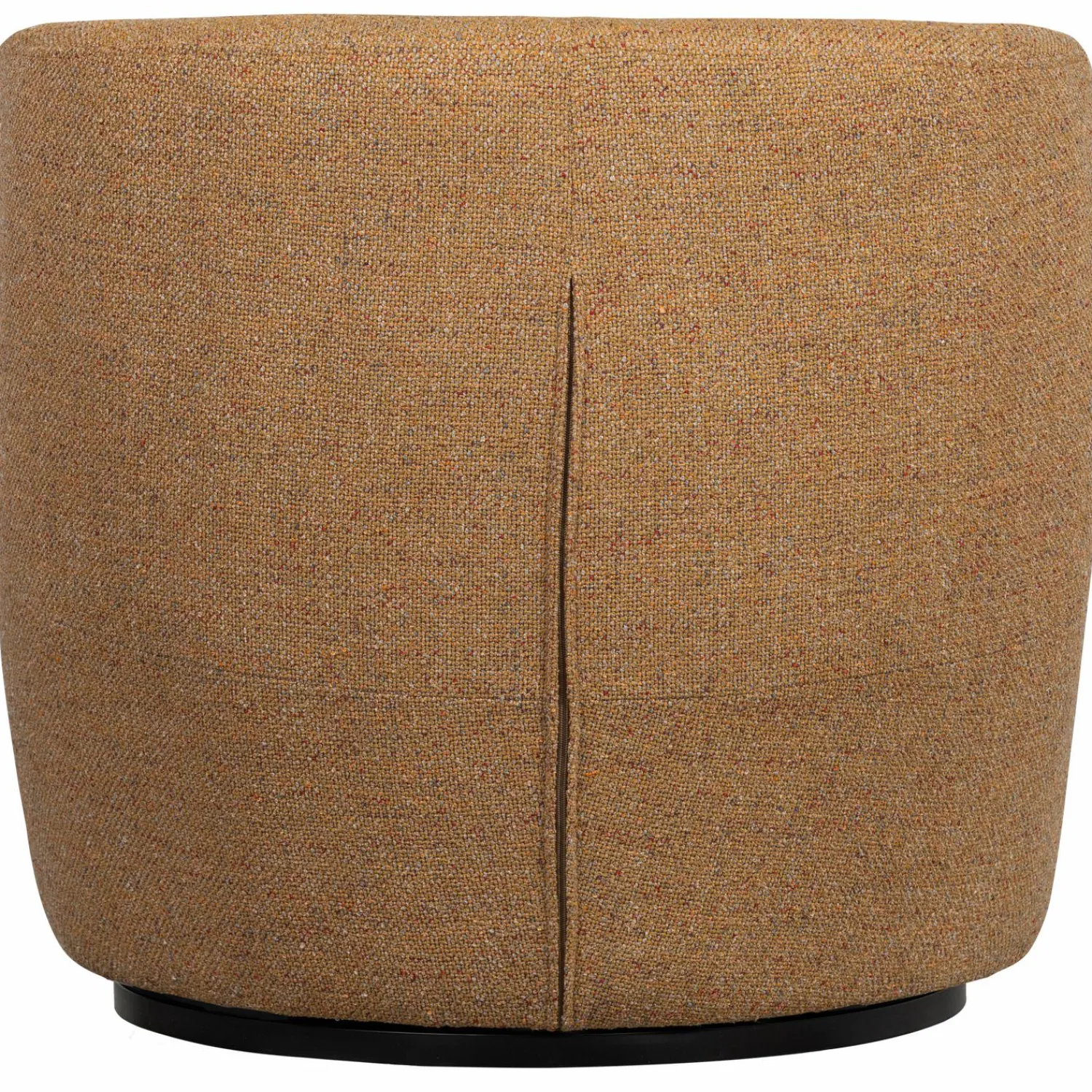 Best WOOOD Serra draaifauteuil geweven stof Curry melange