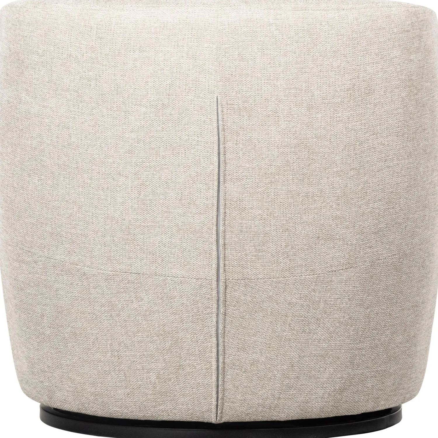Best WOOOD Serra draaifauteuil geweven stof Off white