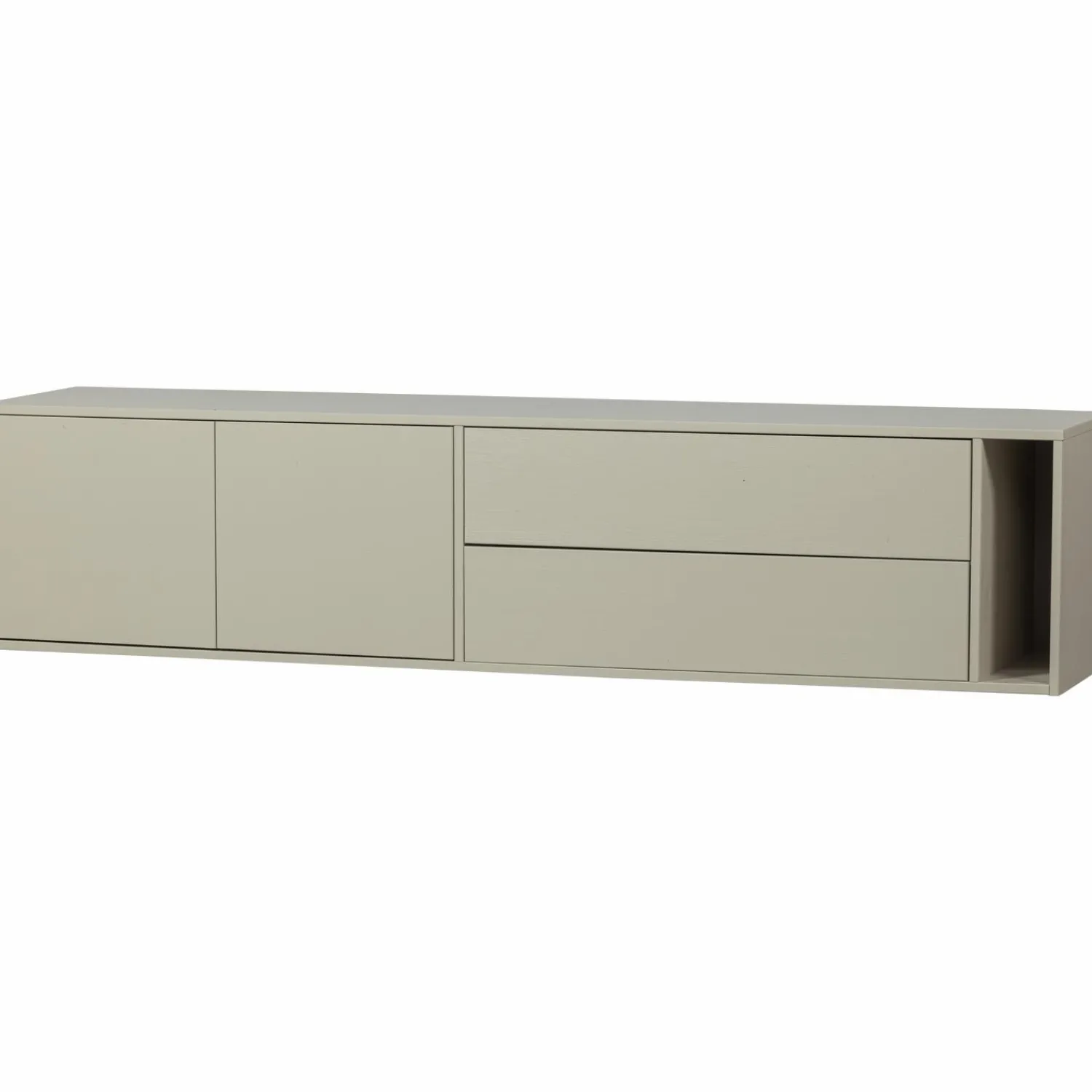 Discount WOOOD Settle Down tv meubel 200 cm grenen dust