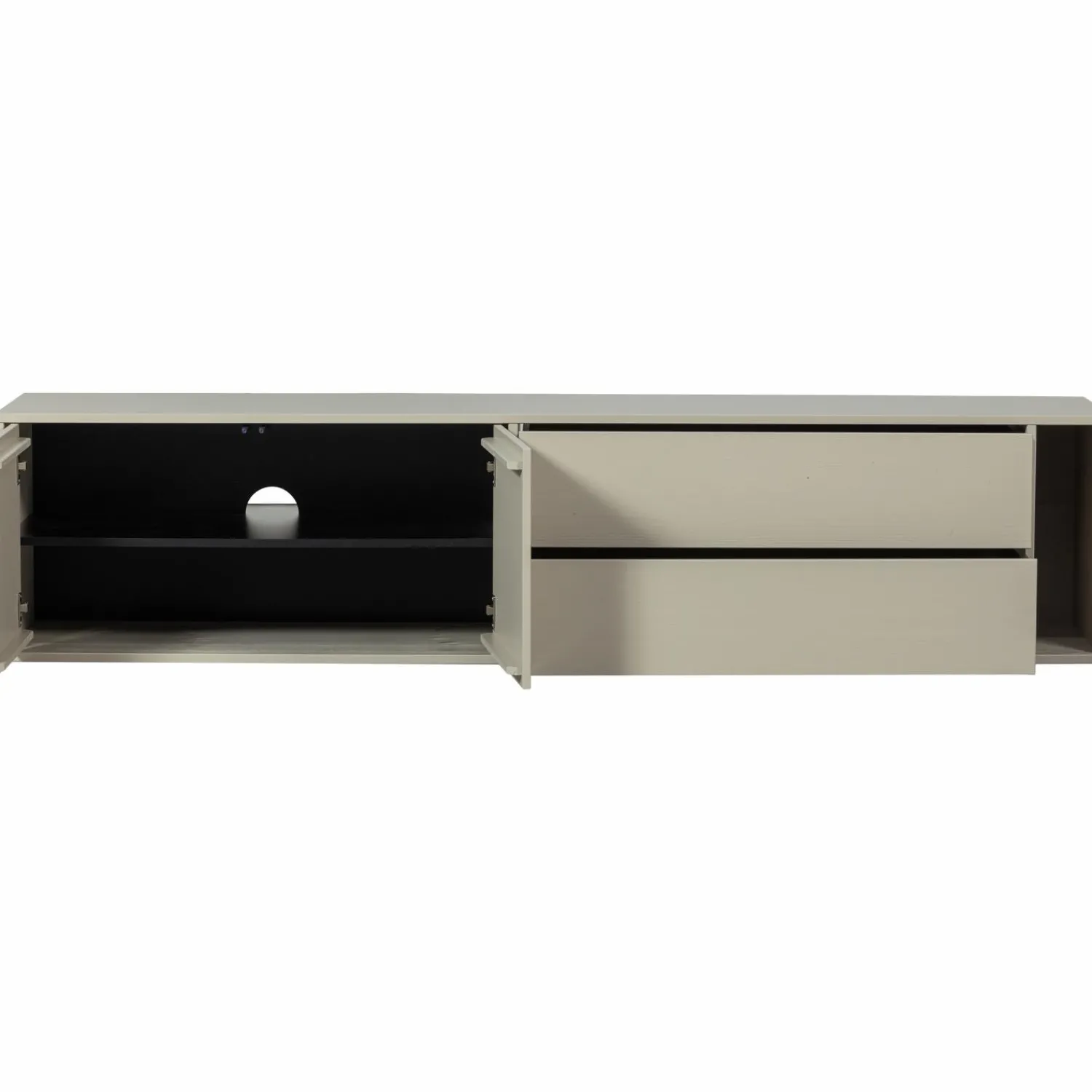 Discount WOOOD Settle Down tv meubel 200 cm grenen dust
