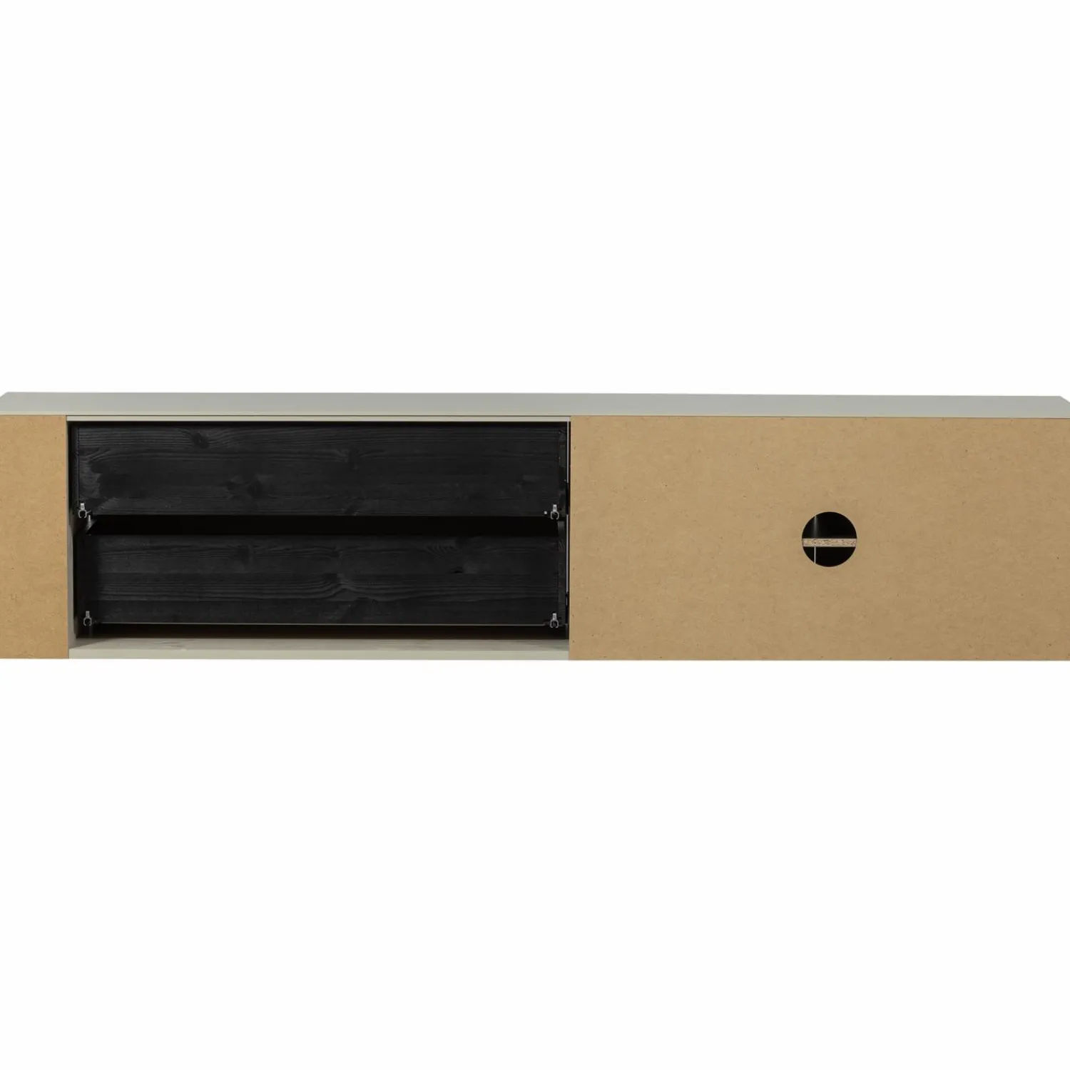 Discount WOOOD Settle Down tv meubel 200 cm grenen dust