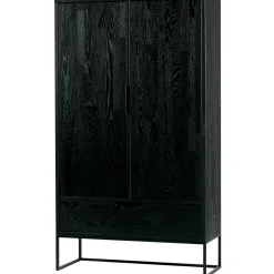 Clearance WOOOD Silas 2-deurs kast essen Blacknight