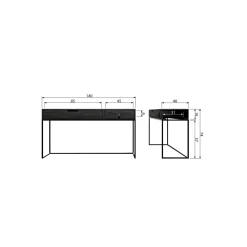 New WOOOD Silas sidetable essen Blacknight