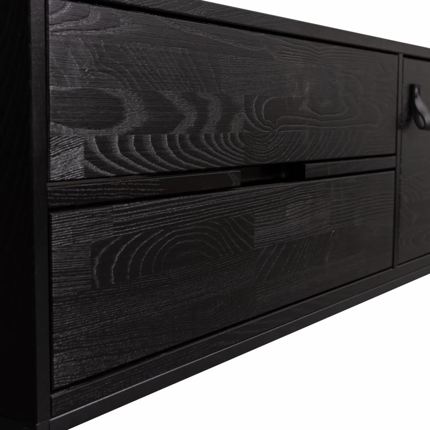 Outlet WOOOD Silas tv meubel 120 cm essen Blacknight