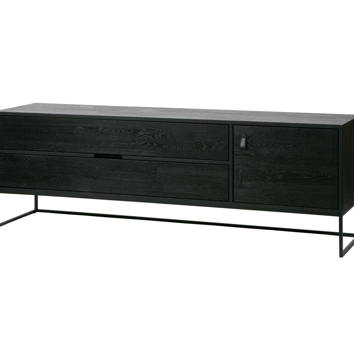 Hot WOOOD Silas tv meubel 180 cm essen Blacknight