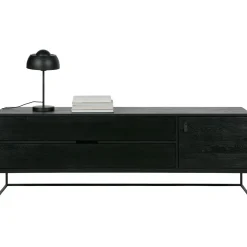 Hot WOOOD Silas tv meubel 180 cm essen Blacknight