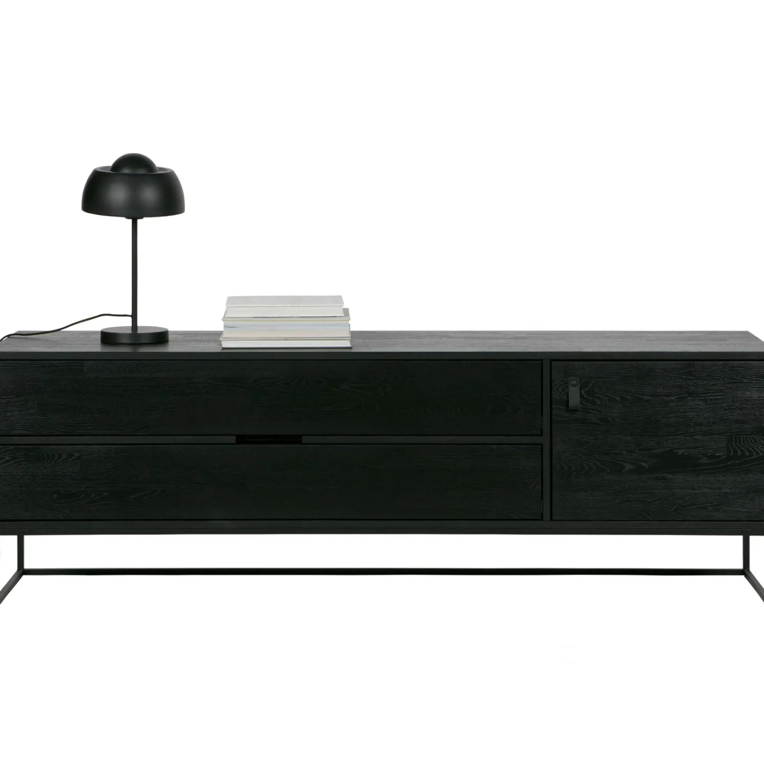 Hot WOOOD Silas tv meubel 180 cm essen Blacknight
