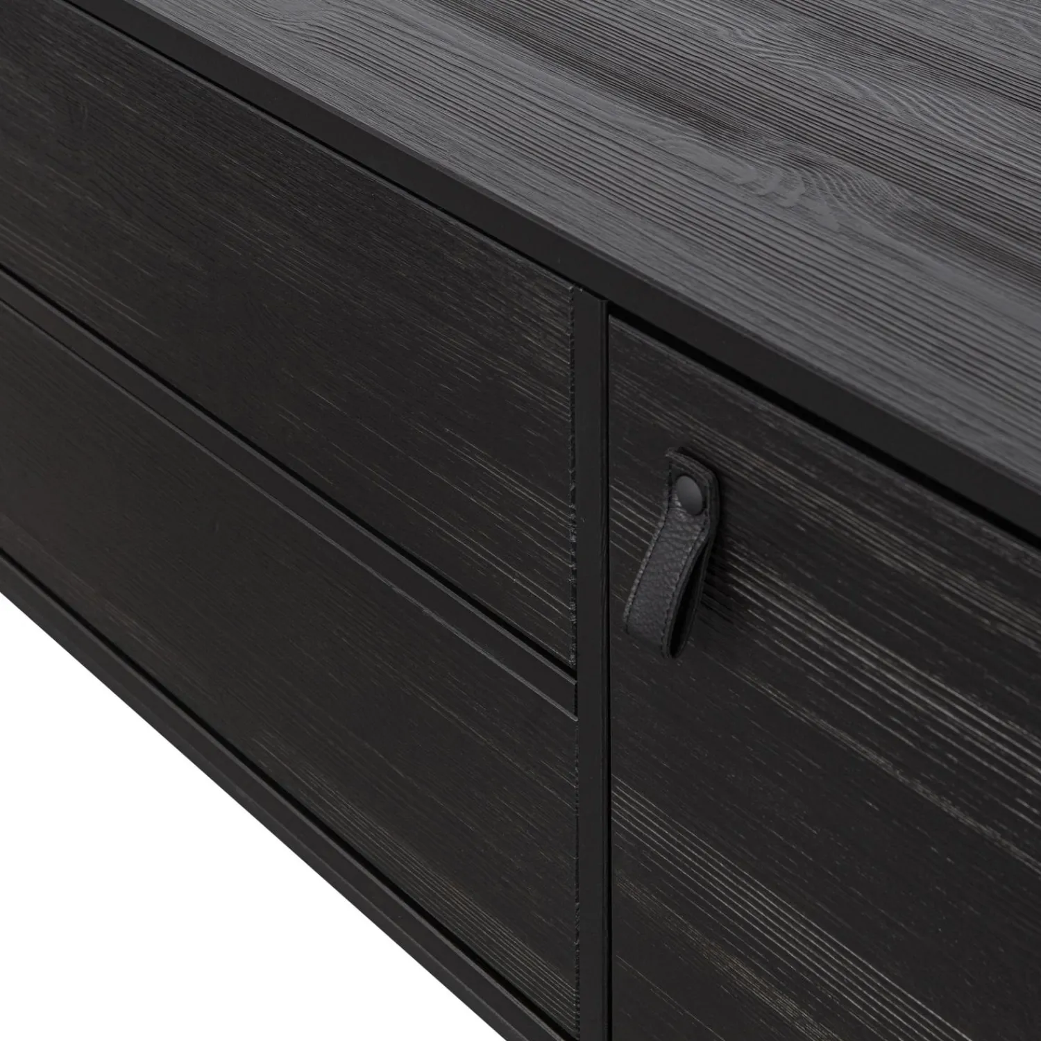 Hot WOOOD Silas tv meubel 180 cm essen Blacknight