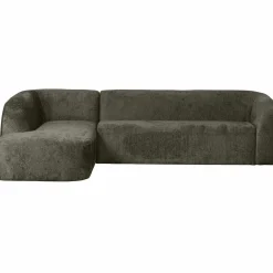 Online WOOOD Sloping hoekbank links structure velvet Frost