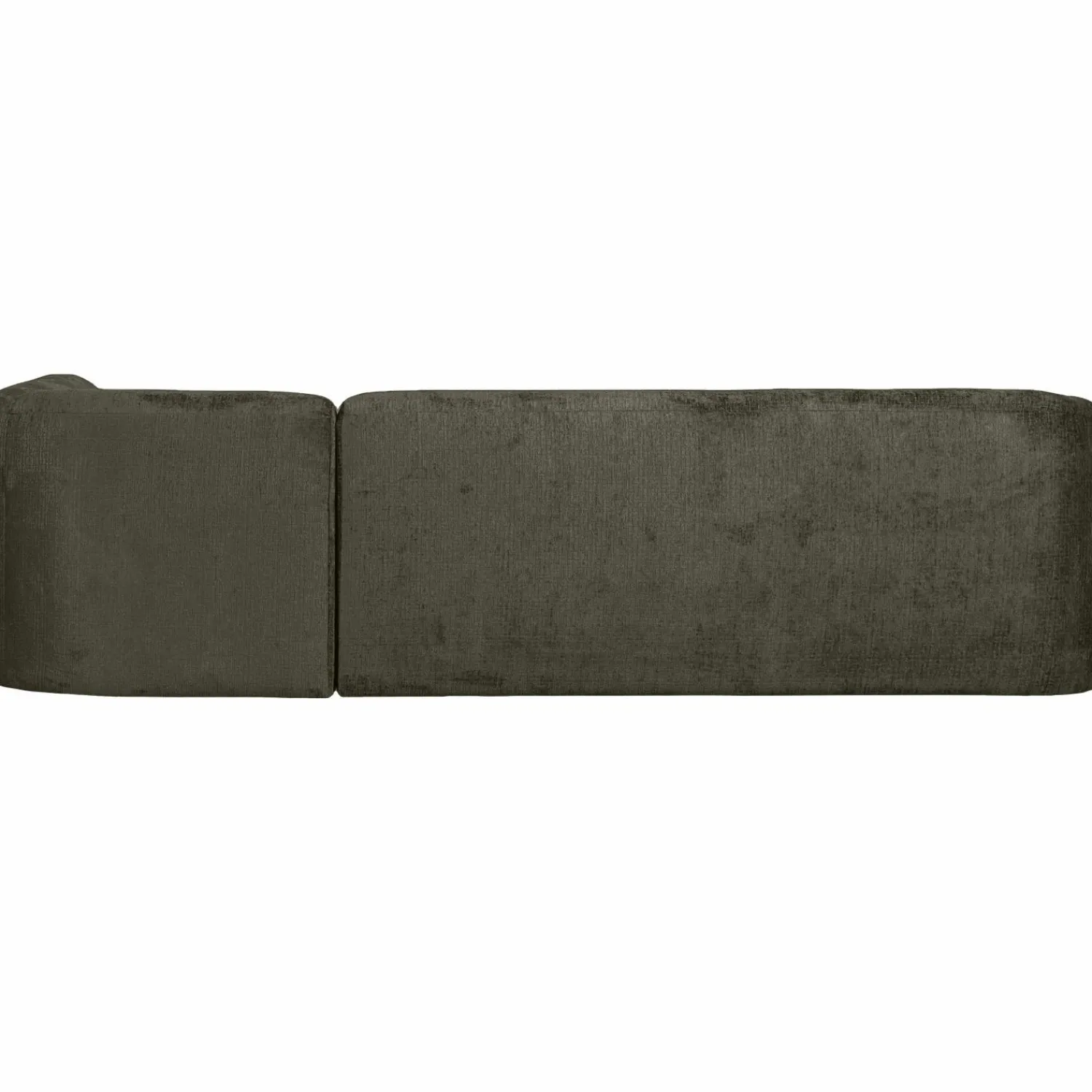 Discount WOOOD Sloping hoekbank rechts structure velvet Frost