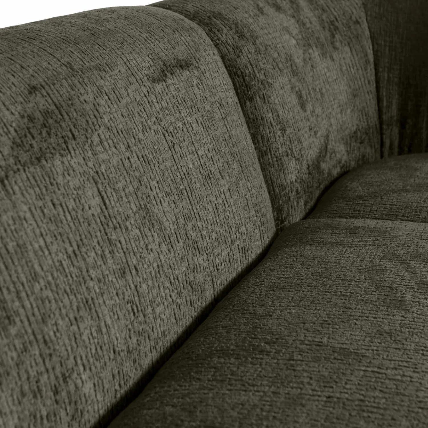Discount WOOOD Sloping hoekbank rechts structure velvet Frost