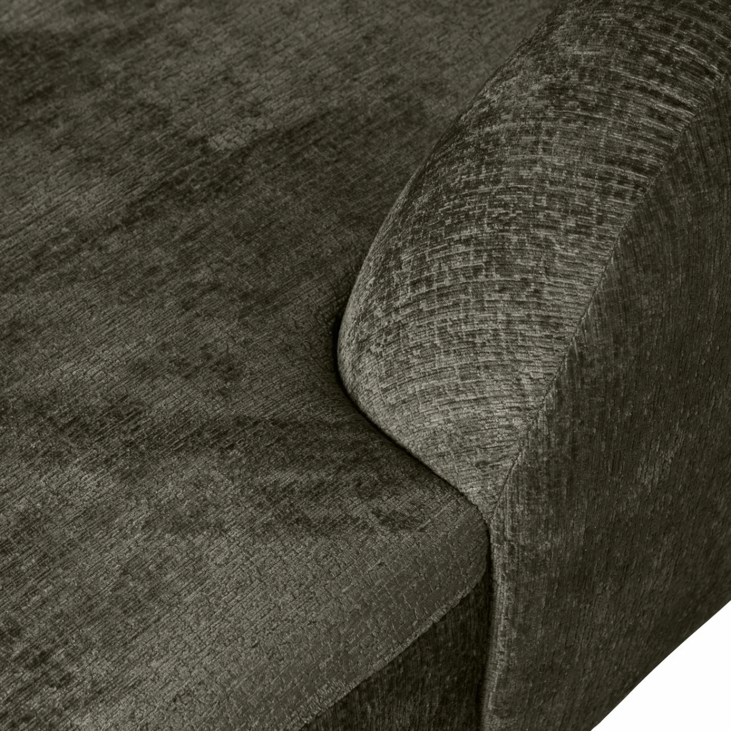 Discount WOOOD Sloping hoekbank rechts structure velvet Frost