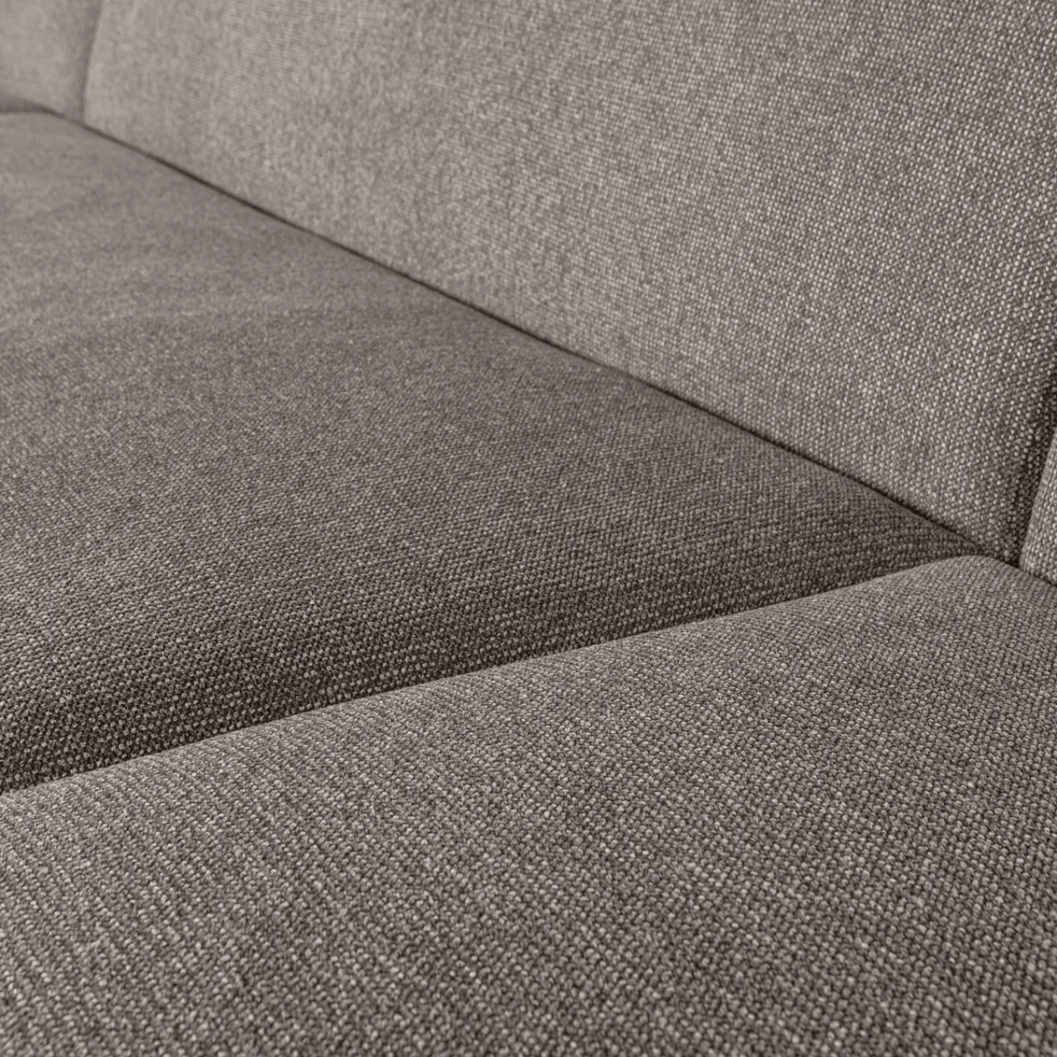 Clearance WOOOD Sloping U-vorm bank Grijs melange