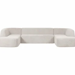 Outlet WOOOD Sloping U-vorm bank Pearl melange