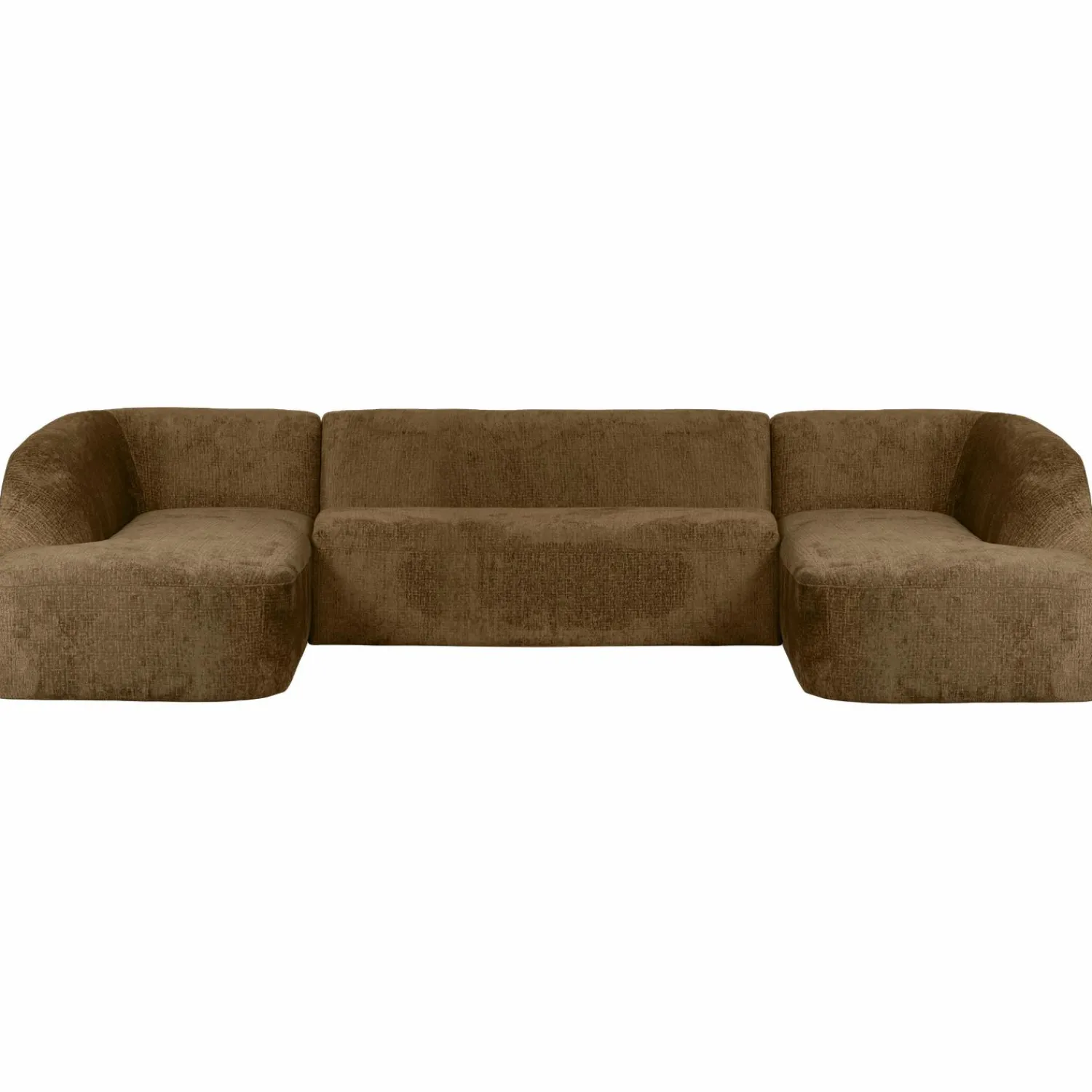 Best WOOOD Sloping U-vorm bank structure velvet Brass